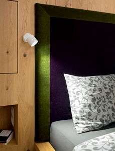 DLS-EGGER,D951,CAPRI LED-wand armatuur, zwart 1x4W LED 40° 2700K 230 V CRI>90