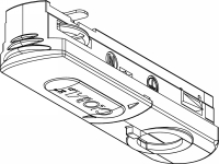 D-GB66-2 , 1-fase adapter (max. 5 kg), zwart , inclusief trekontlasing