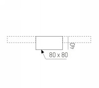 652-0040400005 , Volare Center Feed 80x80mm Wit