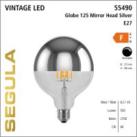 SG-55490 , LED Globe 125 Mirror Head silver
