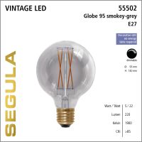 SG-55502 , LED Globe 95 smokey grey