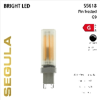 SG-55618 , LED G9 Pin 4,5W 2700K frosted